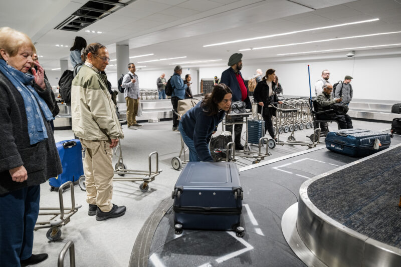 Chegadas no aeroporto
